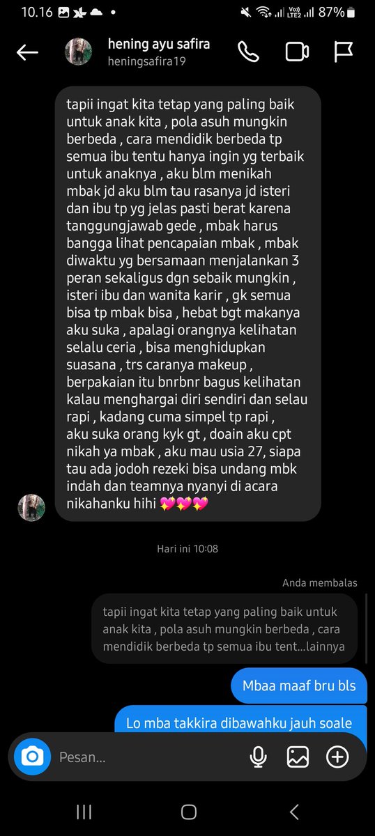 Indahyunind's tweet photo. Mood bgt rasanya mendapatkan surat cinta. Aku tidak sempurna tp masih ada orang yg melihat sisi baikku . Orang yg positivibes gini pasti dia bahagia dalam hidupnya aku yakin ,sehat selalu mba🥰 https://t.co/SSPpTLupeg