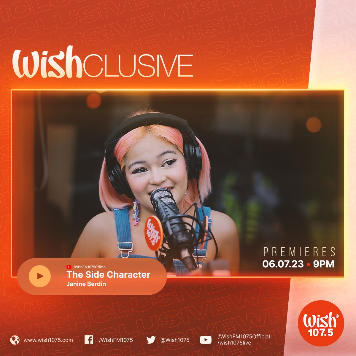 Janine Berdin's newest Wishclusive is all about coming to terms with insecurities and mediocrity. 'The Side Character' is taking the spotlight on our YouTube channel at 9 p.m. PHT!