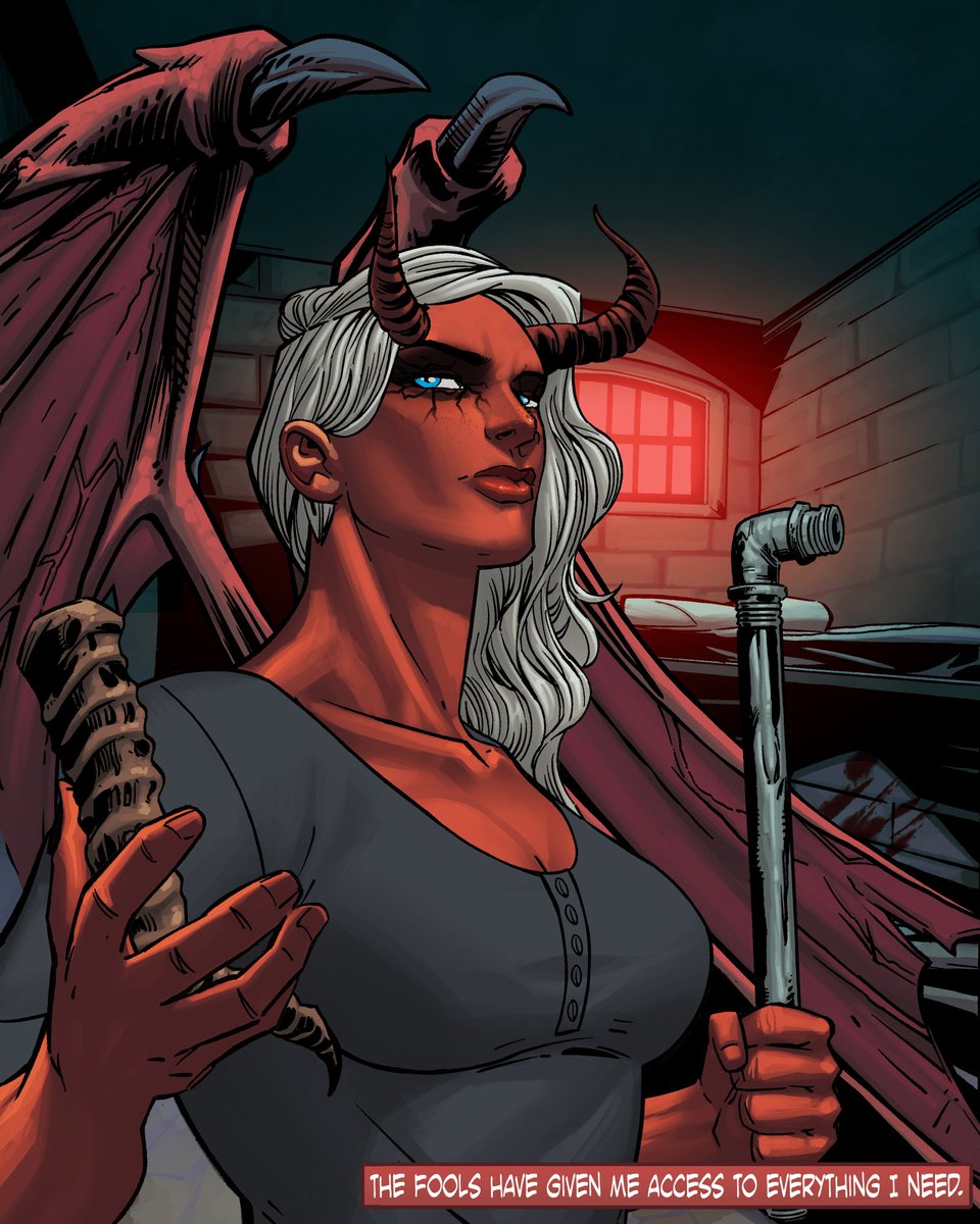 Prepare for the sinister presence of <a href="/HV_Origins/">Mark McKenna's Heroes & Villains (NFT, P2E)</a> #57! This white haired Demon at Prison Cell wields a Lead Pipe and commands Infernal Flight. Brace yourself for a dark and captivating experience that merges fear &amp; artistry. 

#hero #villain #nft #p2e #staking #sol