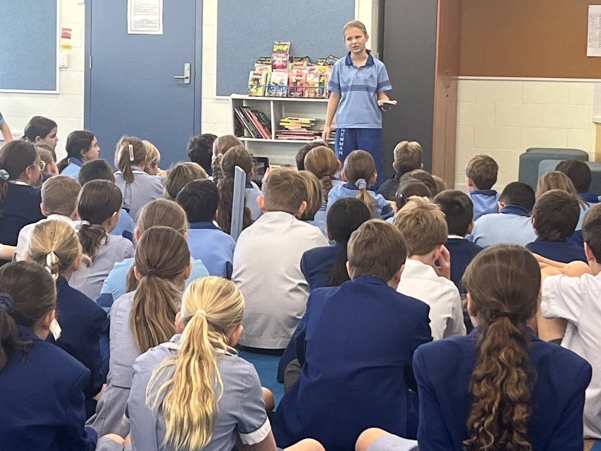 CatBYoung's tweet photo. I had the privilege of listening to the year 5’s facing the #challenge of the #Speakupcompetition I am in awe of these brave presenters who spoke with such passion and confidence #celebrate #shinethroughdiscovery @LaraCGray @NewmanCollegeWA https://t.co/dwLkAUYRJ6