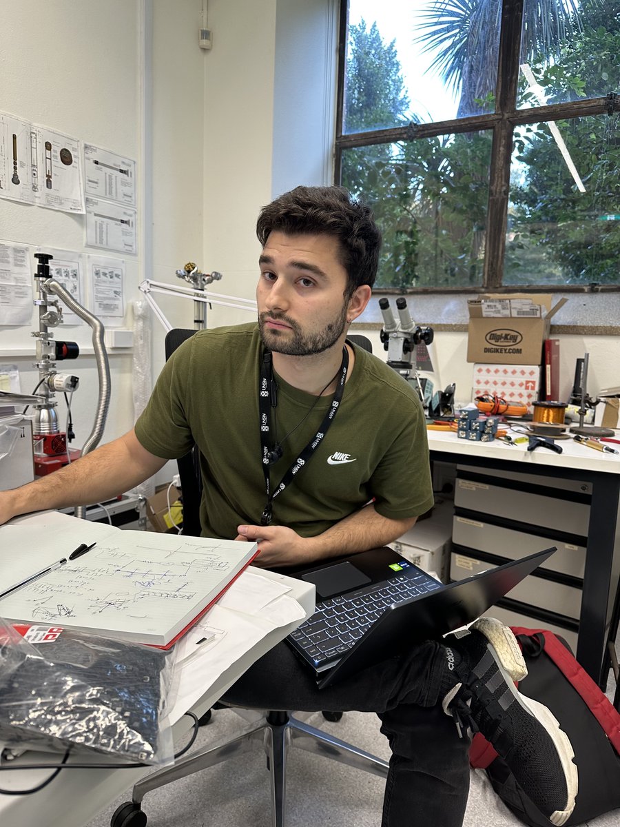 QEDUNSW's tweet photo. QED loved having Juan Salvador Sánchez, a visiting PhD student from the Nanotechnology group at Universidad de Salamanca here working with the team.  He and Abhay Gupta and working on a graphene hydrodynamics project - Graphene Traffic Merge Control Equipment. @UNSWScience @usal https://t.co/iIXC7YnBsQ