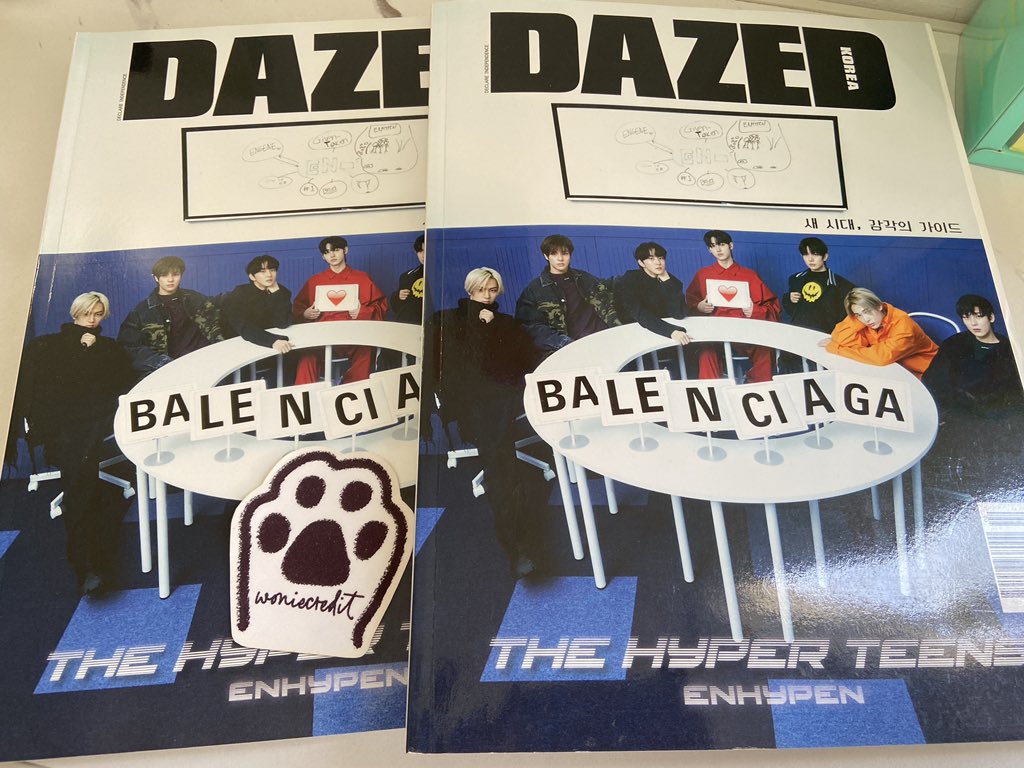 woniecredit's tweet photo. wts lfb ph.
#keytsells 

Enhypen 2021 Dazed Magazine 
◠ ₱400ea
— 2 magazines avail

𓏸 payo / 3 days 
𓏸 reply or dm to claim ! 

t. enhypen jungwon heeseung jay jake sunghoon sunoo ni-ki niki dazed magazine 2021 https://t.co/6ydgngHSzS