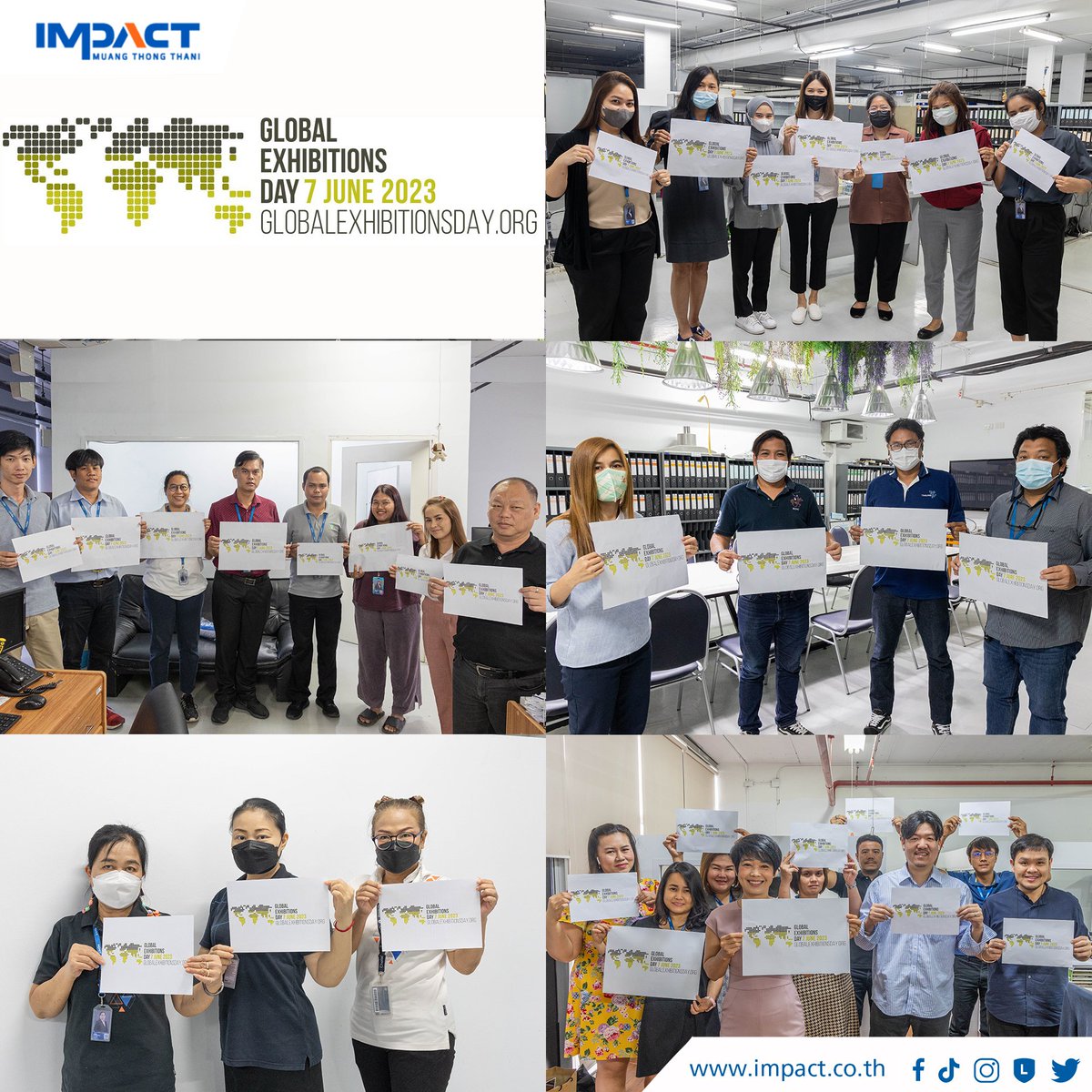 IMPACTVenue's tweet image. “อิมแพ็ค” ร่วมเฉลิมฉลองเนื่องในวันแสดงสินค้าโลก Global Exhibitions Day 2023 
#อิมแพ็ค #IMPACT #IMPACTVenue #เมืองทองธานี #MuangThongThani #อิมแพ็คเมืองทองธานี #อีเวนต์เมืองทอง #อีเวนต์ #Event #GED2023 #GlobalExhibitionsDay2023 #GlobalExhibitionsDay #งานประชุม #Exhibition