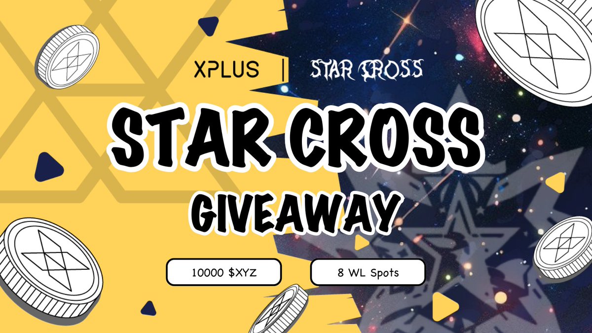 xplusio's tweet image. ⚡️ XPLUS x Star✦Cross Partnership Celebration #Giveaway

🔥10000 $XYZ from #XPLUS 
🤑8 Whitelist Spots from #STARxCROSS

👉Join: dapp.xplus.com/meteor/detail/…
❤️‍🔥Like &amp;amp; RT &amp;amp; 3Tags
🔗Follow @xplusio &amp;amp; @STARxCROSS 
🚀Earn now on #Xdrop