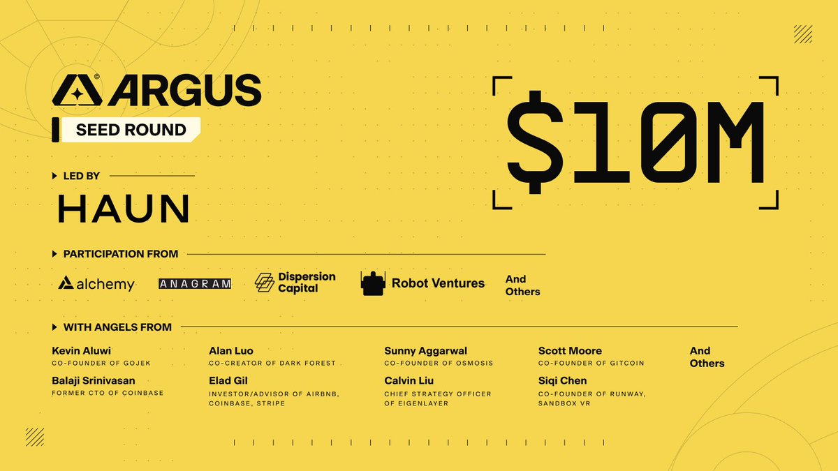 刚刚宣布了种子轮融资1000万美金的早期项目-web3游戏厂牌<a href="/ArgusLabs_/">ARGUS ◢ ✦ ◣</a>  
可以Mint创世NFT，大约6u的成本。

看了一下官网UI做的很棒，而且还是实名团队。可以考虑打一个防身，关注后面发展~

传送门：zora.co/collect/0x9d79…