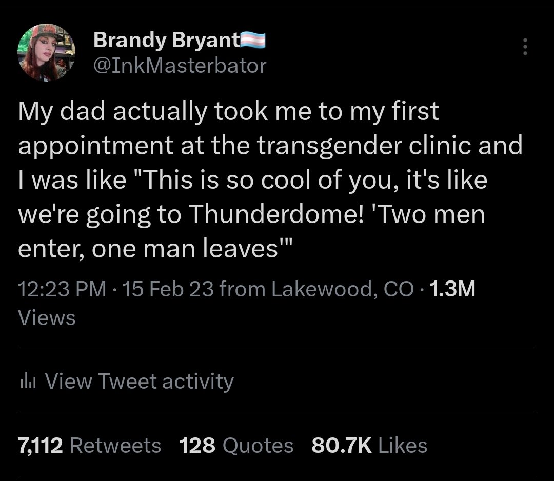 Brandy Bryant🏳️‍⚧️ on Twitter "My throwaway joke got over a million