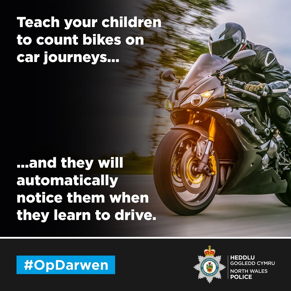 With the current spell of warm and sunny weather here in North Wales, this is an opportunity to share this once again...

Always #ThinkBike 🏍️ 👍🏼 

#OpDarwen
#RoadSafety
#SaferRoads
#StaySafe