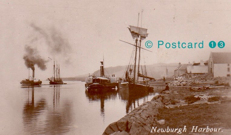 Newburgh
1923 postcard of the newly dedicated war memorial, multi view card with images of Lindores Abbey and Loch along with the harbour, boats on the Tay with image by local photographer Robertson enlarged for clarity 

#Fife

#Newburgh

#oldpostcard

#RiverTay