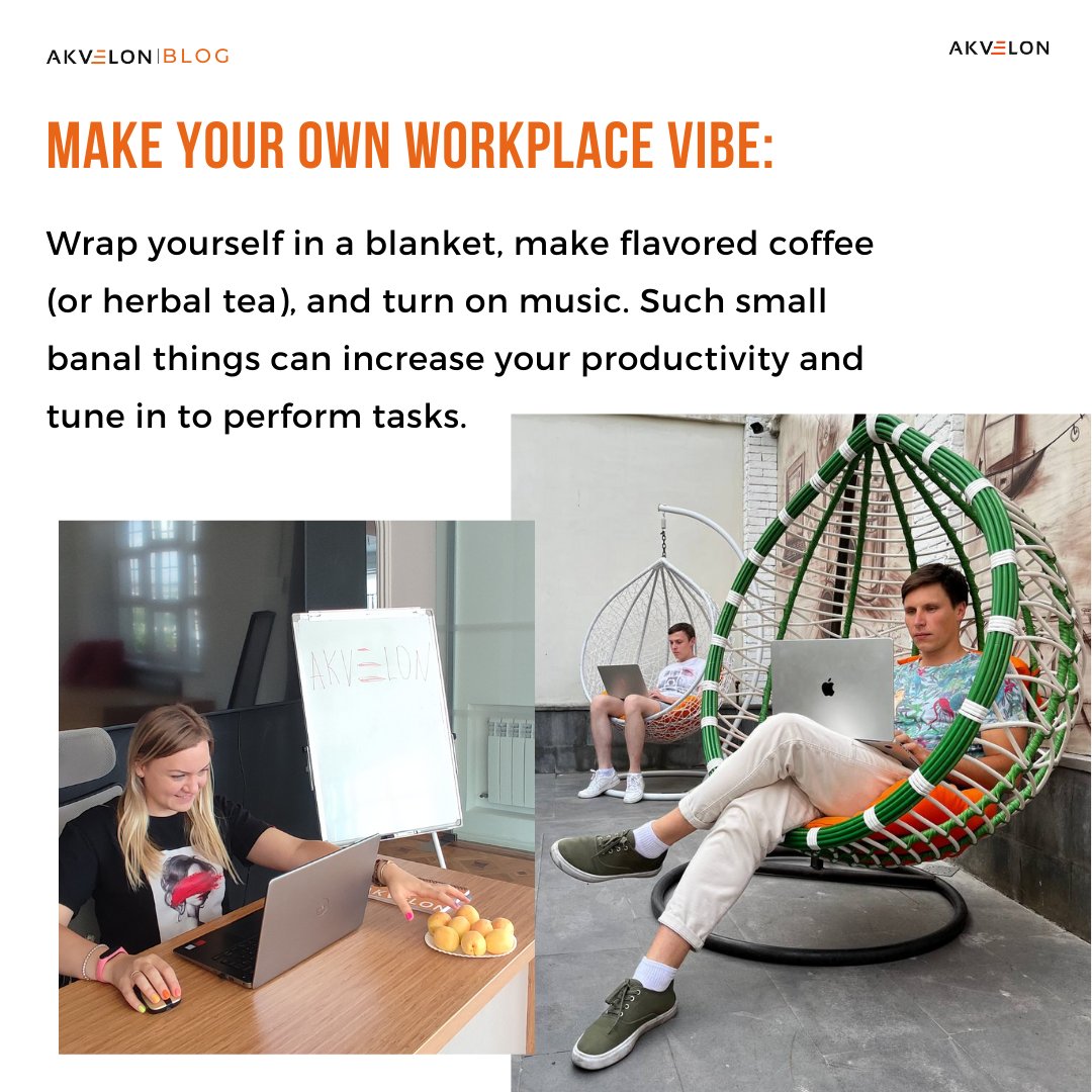 Akvelon_Global's tweet photo. In the summer, you want to relax and enjoy the moment, but the tasks are burning, new projects are on the way, stress, lack of motivation. Akvelon's team has prepared tips that will help you tune into a comfortable workflow🚀
#akvelon #developers #Motivation #software https://t.co/YTi0I5VIo9