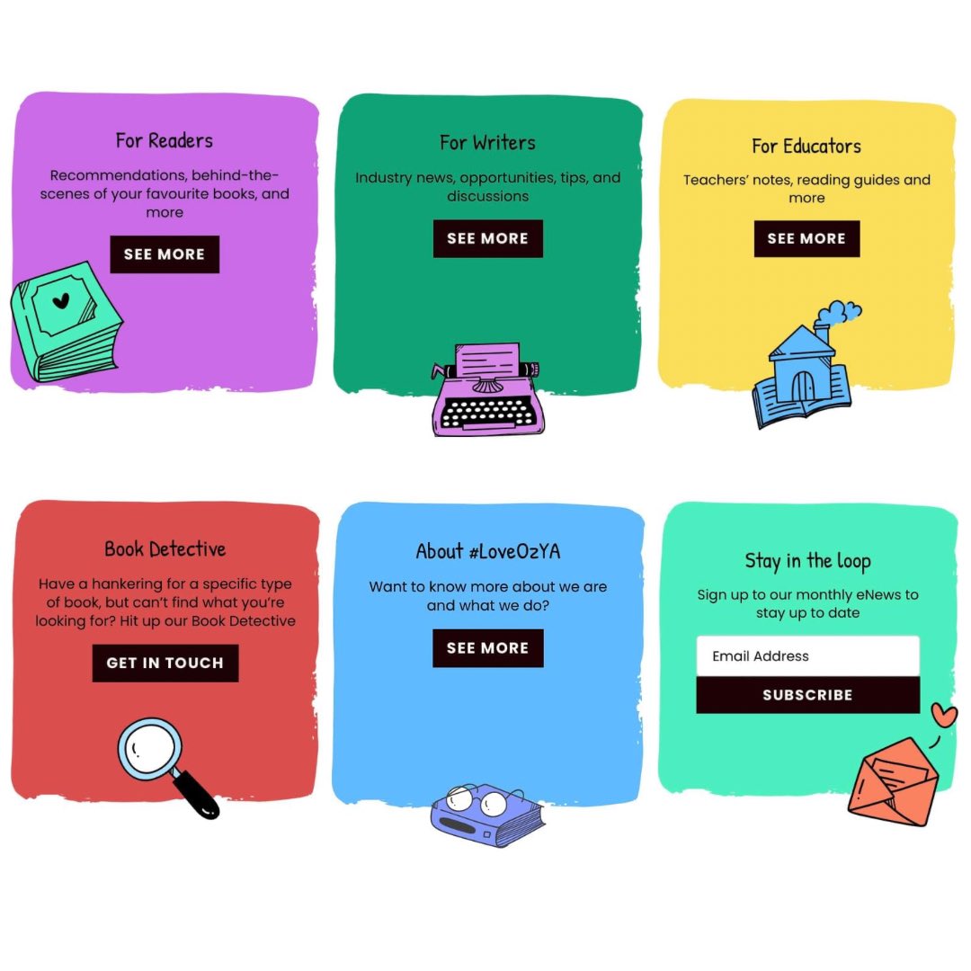#LoveOzYA (@loveozya) on Twitter photo We are so, so excited to be unveiling a sneak peek of the homepage of our new website! 👀🎉
Our team has been working behind the scenes to build a website that will better support the readers, writers, and educators of Australian YA 💕
We can’t wait for you to visit soon!😍📚 We are so, so excited to be unveiling a sneak peek of the homepage of our new website! 👀🎉
Our team has been working behind the scenes to build a website that will better support the readers, writers, and educators of Australian YA 💕
We can’t wait for you to visit soon!😍📚
