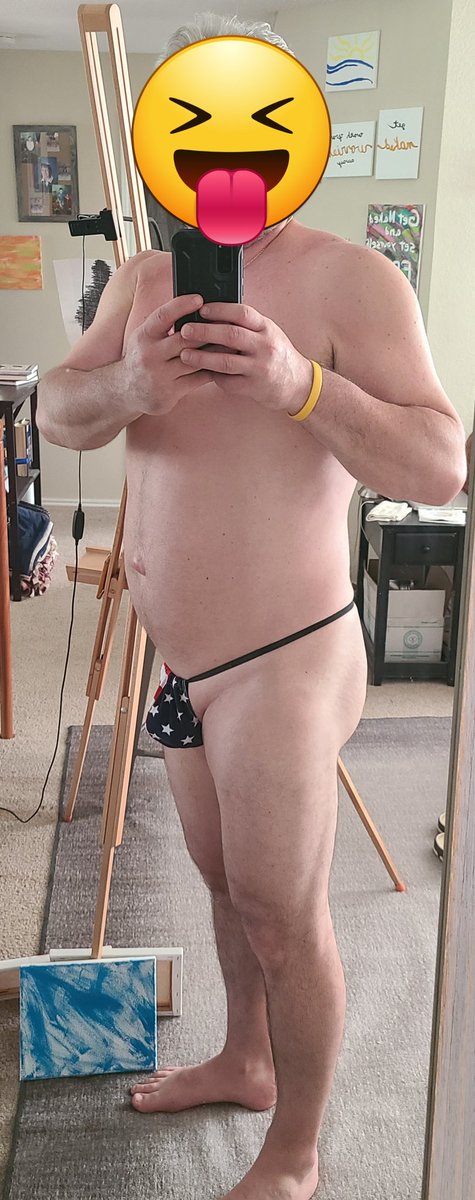 naked_man20's tweet photo. Forgot to post my Patriotic g-string Memorial Day......#gstringlife #gstring #merica #honorandsupport https://t.co/lFElLXrbYr