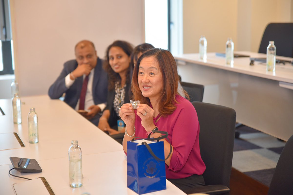 ThilankaH's tweet photo. Welcomed Her excellency @USAmbSL  at @microsoft office last week. Top two teams from #SriLanka who took part in the @MSFTImagine world finals joined the occasion to showcase winning solutions. Talent we hav is world class &amp; delighted to be creating global opportunities for them. https://t.co/m8lJGcStBC