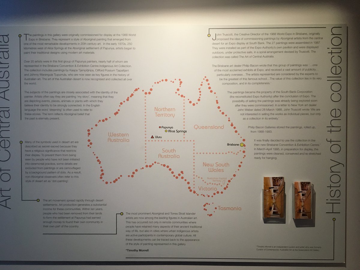 Pls don’t miss seeing the incredibly beautiful stunning #artwork in the Indigenous Gallery on Plaza level (between P and B rooms) before you leave #FreshwaterDownUnder 
<a href="/BenthosNews/">Freshwater Science</a> <a href="/AusFreshwater/">Australian Freshwater Sciences Society (AFSS)</a>  <a href="/TeWaiMaori/">NZFSS Rōpū Māori</a>