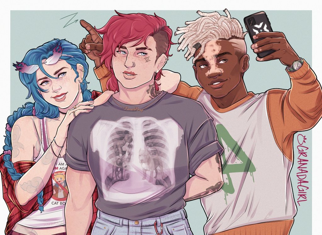 GranadaGirl's tweet photo. Thinking about my mains and finished coloring this sketch from earlier https://t.co/p59kqWFPky