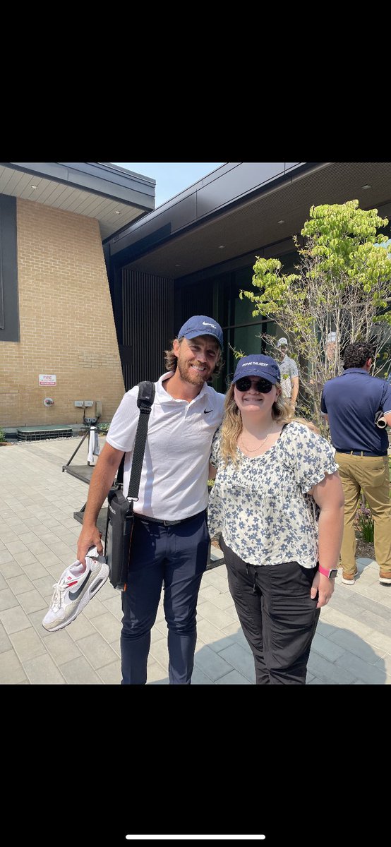EloraPowell3's tweet photo. Today was a great day checking out the @RBCCanadianOpen was nice to meet @TommyFleetwood1 @adamsvensson59 and @ChrisStroudPGA even got a quick glimpse of Mr Mcilroy #RBCCanadianOpen #PGATour #Golf https://t.co/6MCiyF5hgk