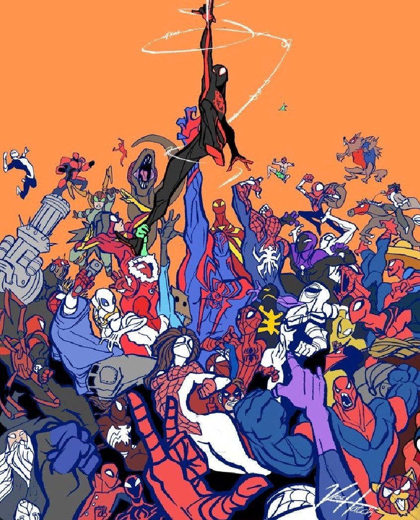 Gwyne693's tweet photo. a world full of spiders 😂😂😅🤩🥰

#SpiderVerse #AcrossTheSpiderVerse #SpiderMan #artistsontwitter #art https://t.co/I46lrZAzXT