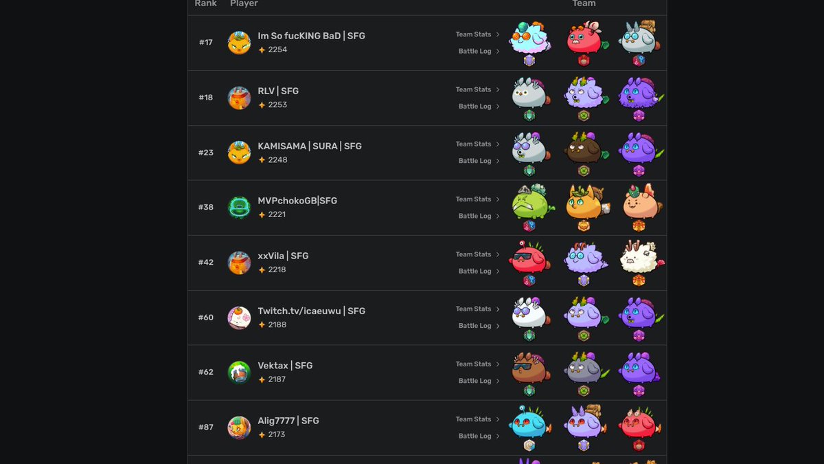 Grandes mis SFG  🔥🔥 #Axiecreator #Axieorigins