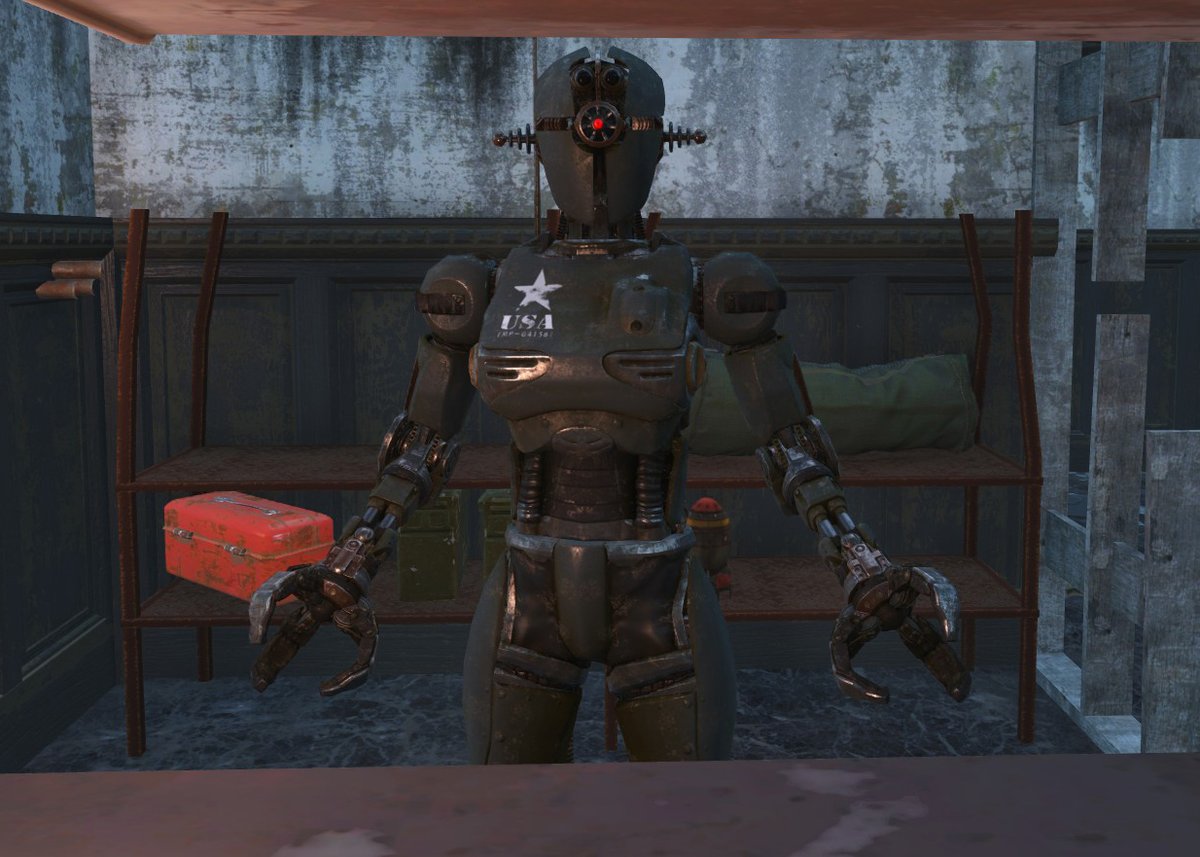 thefalloutwiki's tweet photo. “I'm a woman, baby. Can't you tell?”

- KL-E-0, Fallout 4 https://t.co/2yM9C5fe7Q