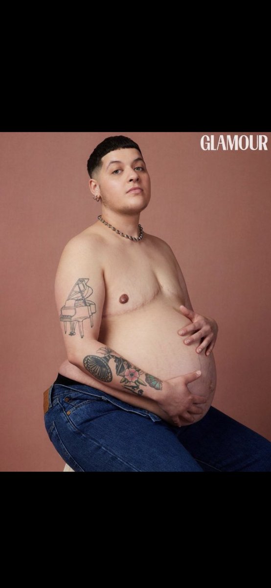@FT07060813 @penelop25721098 🛑🛑If God doesn't send us an Armageddon, it's because he knows very well that we will destroy ourselves by insulting nature and what made humanity‼️ 🚨 A world first‼️Logan Brown, transgender and pregnant at 27, in the cover of the British magazine 'Glamour'‼️🏳️‍⚧️🤢