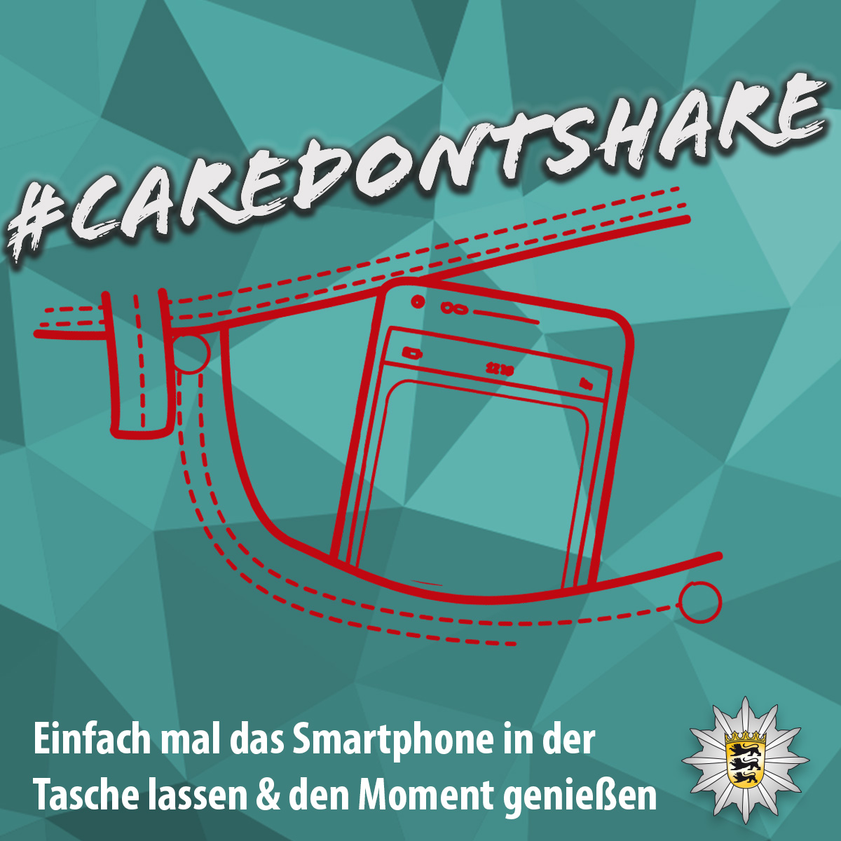 PolizeiPF's tweet photo. +++ Einfach mal das Smartphone in der Tasche lassen ... +++

Urlaubsschnappschüsse eurer Kinder sind tolle Erinerungen. Wenn #Kriminelle diese abgreifen und mittels #KI bspw. daraus kinder- &amp; jugendpornografisches #Material erstellen, dann wird es gefährlich.

#caredontshare https://t.co/DBGLQ6e0Oa