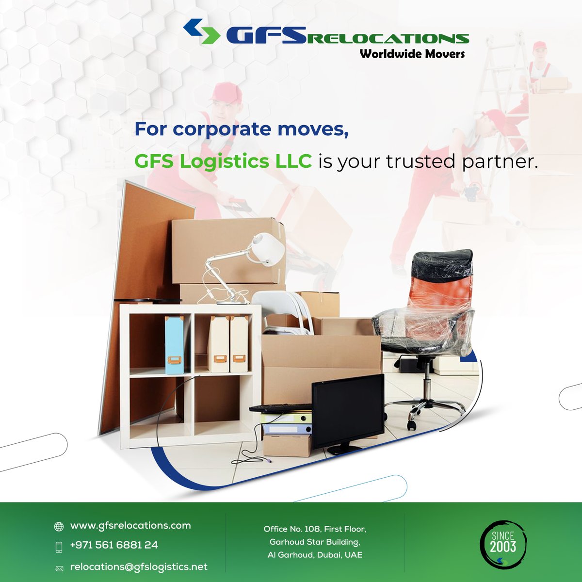 gfs_relocations's tweet photo. 👥 Corporate Relocation 👥
For corporate moves, GFS Logistics LLC is your trusted partner. 
📞 Contact Us Today! 📞
Call us at +971 561 6881 24
Mail us - relocations@gfslogistics.net
Visit - https://t.co/HPbLgA4e6m

#GFSLogistics #MovingExpert #RelocationServices #HomeRelocation https://t.co/qhas1Llt7L