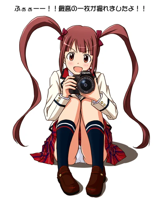 亜利沙はっぴばーす ここ数年は1年に1枚ペースでカメラ持ってる亜利沙を描いている