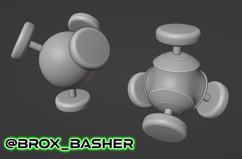 BroxBasher's tweet photo. Some Mega Man: Battle Network 6 fanart progress, with the first 4 bomb battle chips you get!
Original: @CapcomUSA_
In order: MiniBomb, BigBomb, EnergBomb, MegEnBomb
#blender3d #BNPR #3dmodeling #3dart #scifi #scifiart #Megaman #battlenetwork #battlechips #Videogame #fanart https://t.co/J5U9aPqaaT
