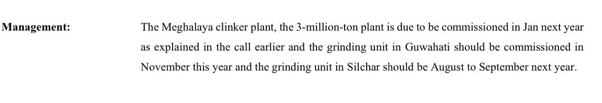 DIALWEALTH_IN's tweet image. Star cement has lowest raw material cost and highest selling price and EBIDTA per ton in addition they will save 45 cr in current year due to WHRS and additional incentives of 150 cr when Assam plant starts. 🙏🏻🙏🏻

Views are biased.