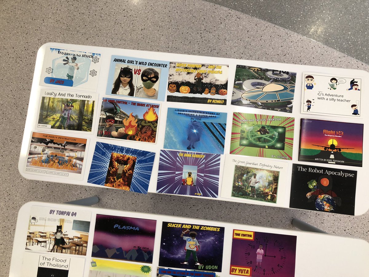EduRonen's tweet photo. Final C3-4 Show Time of the year…

✅ Narrative fiction piece 📝

✅ Superhero comic story 🧌

✅ Ultimate rocket launching 🚀

✅ Bob art exhibition 🐣

… and another end of year will quickly follow… 😅 https://t.co/z4OGsrbAvI