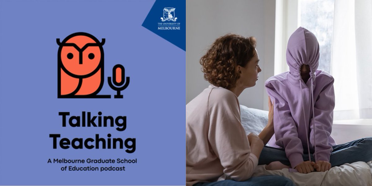 Why do kids refuse to go to school? What approaches work to support students going back to school? @SophieSpecjal unravels the complex issues around school attendance in MGSE's latest #TalkingTeaching episode ▶️ 🎧 unimelb.me/3MXyosG. @GlennMelvinPhD @lisa_mckaybrown