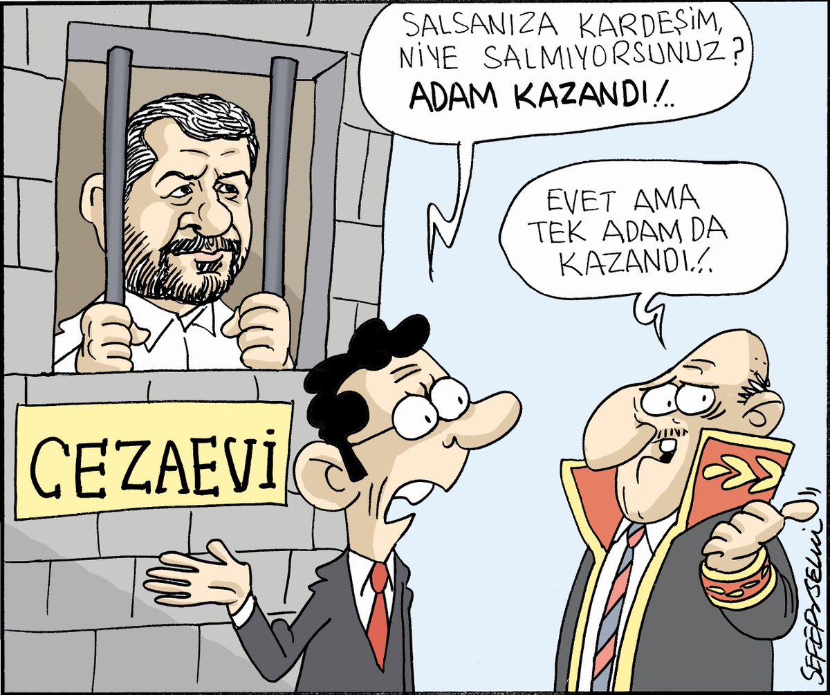 #SeferSelvi çizdi

TİP Hatay Milletvekili seçilen Av. Can Atalay 14 Mayıs'tan bu yana keyfi bir şekilde cezaevinde tutuluyor

#Evrensel28Yaşında
#GerçeğeSesEmeğeNefes

evrn.sl/LFHsa7