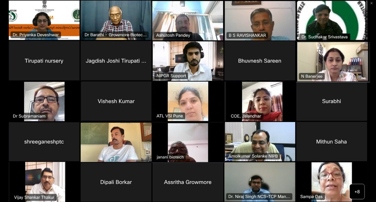 NCS-TCP Management Cell, DBT at NIPGR organized a Webinar. Enriching talk by Dr N Barathi, Founder Director Growmore Biotech,on Bamboo Tissue Culture & its Commercial Cultivation. He explicitly attributed the tissue culture and innovations in revolutionizing the bamboo production