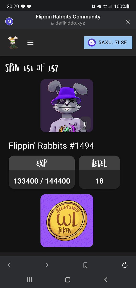 MorLillyNFT's tweet photo. On today's #FlippinGach episode, I got some $BONK, $CRECK and $MILK. I also got a bunch of raffle tickets, exp and lvl ups. Looking forward to my next spins. Try gach here: https://t.co/64yk9l4L2R
@FlippinRabbits πππ₯ #FlippinRaid #Rabbit8573 #JustFlipIt @FlippinGach #NFT $SOL https://t.co/AvGSfgX2tt