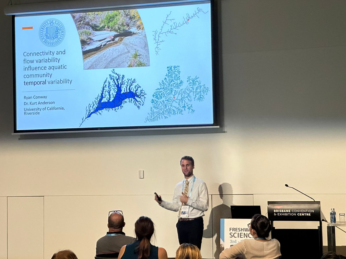 Kurt Anderson🦠🐛🐟 (@kurt_ecology) on Twitter photo Congratulations Ryan Conway on a fantastic presentation! Excited that he could share his PhD work on network and disturbance effects on temporal beta diversity. #freshwaterdownunder <a href="/BenthosNews/">Freshwater Science</a> Congratulations Ryan Conway on a fantastic presentation! Excited that he could share his PhD work on network and disturbance effects on temporal beta diversity. #freshwaterdownunder <a href="/BenthosNews/">Freshwater Science</a>