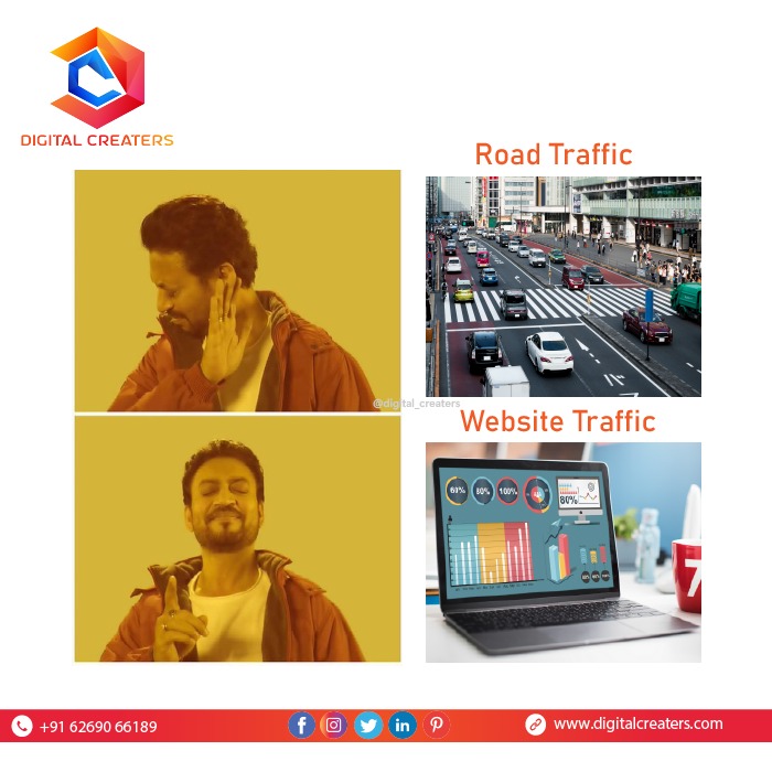 'Traffic' is not unacceptable all the time😉 
Website Traffic is the lifeline of Online Businesses! #TrafficMatters #WebsiteTrafficIsKey #OnlineSuccessSecrets #DigitalGrowthFormula #WebsiteTraffic #DigitalMarketing #memes #marketingmemes #DigitalCreaters  #memeworld
