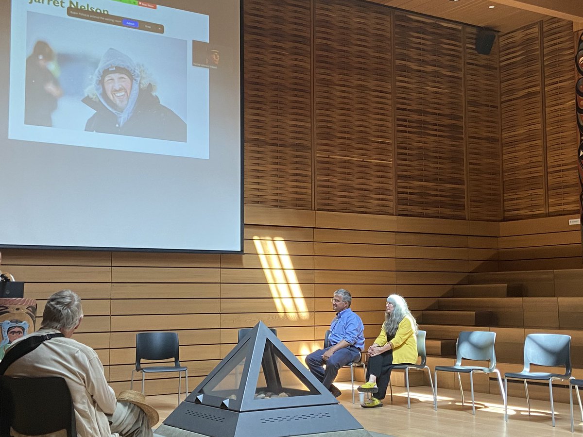 Today @UVic_CISUR honoured the first ever recipient of the Harold Johnson Memorial award, Jarret Nelson! Jarret you are truly amazing and inspiring in your work to create land based healing camps for your community!