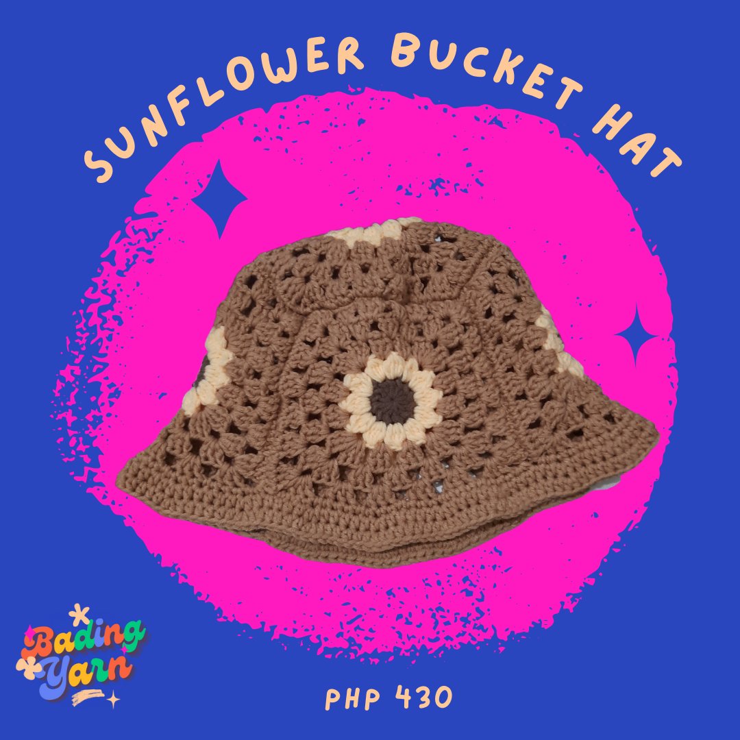 bading_yarn's tweet photo. #BDY_sells

👒🛒🧾✧･ﾟ: *✧･ﾟ:*

- crochet sunflower bucket hat
php 430
open for comms ✧ https://t.co/4sIbMsZcHl