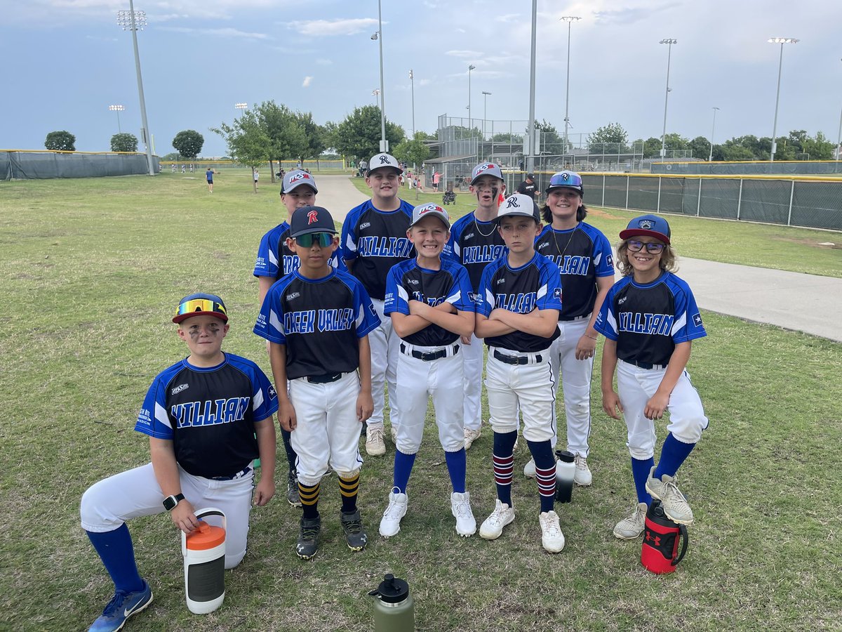 benim1977's tweet photo. The mini Hebron Hawks!  6th grade middle school match up team summer 2023!  Give them 3 years and we will see these boys on Hawk field!  @HebronBaseball @Hebron_HS https://t.co/CpoOyWc0gQ