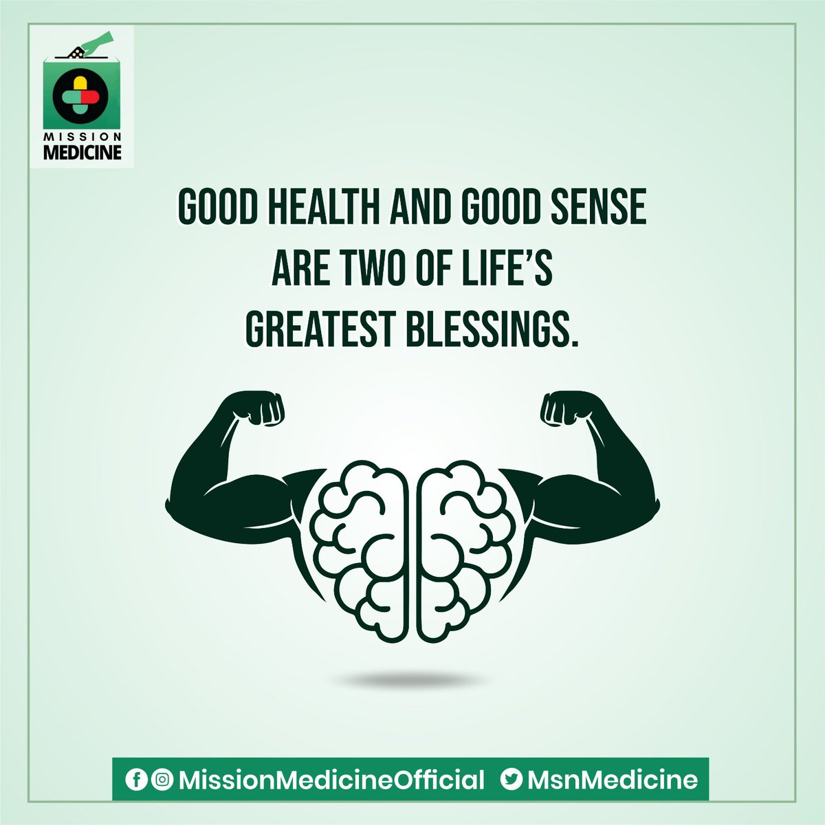 Good health and good sense are two of life’s greatest blessings.
#MissionMedicine
#HealthyNation_HappyNation #ManavUtthanSewaSamiti
#ManavDharam