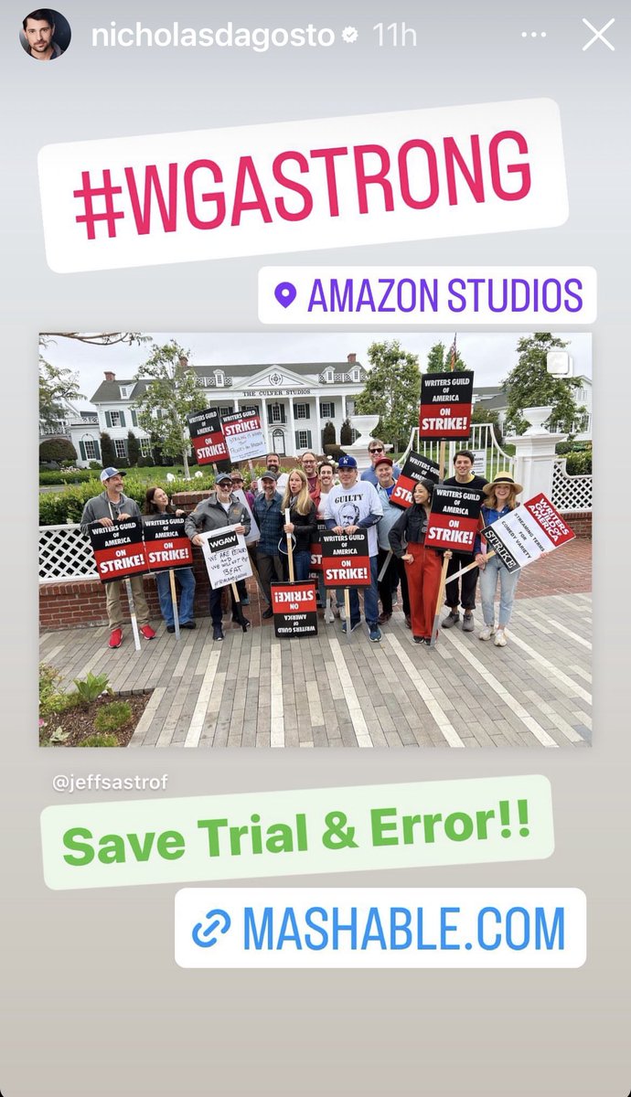 jeffastrof's tweet photo. Of course I’d rather be writing. But any day I can spend with the writers directors and cast of @trialanderror is a gift. @nicholasdagosto @Amanda__Payton #jaymamays @hitchmichael #savetrialanderror https://t.co/53LtzBOLDK