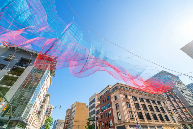 designboom on Twitter "'current', the translucent fiber tapestry by