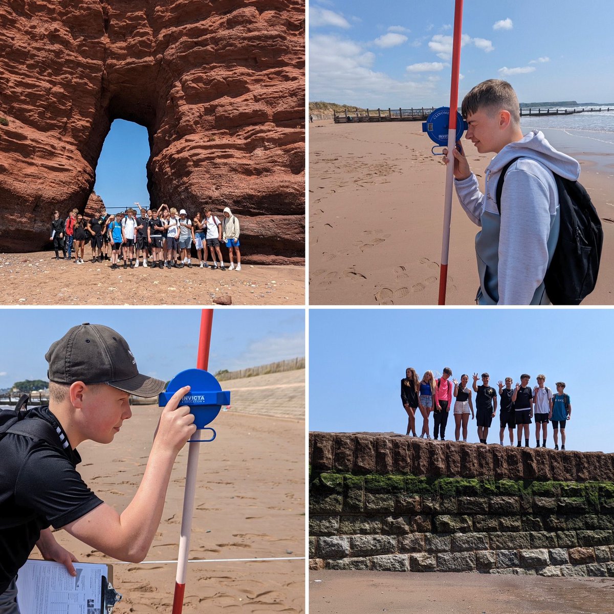 PlymstockS's tweet photo. Our Year 10 Geography students visited Dawlish as part of the GCSE. They were collecting data for beach profiles, measuring longshore drift and investigating the impacts of tourism on Dawlish Warren - #cultureofcurriculum #restlessexcellence https://t.co/NvgwepAsax