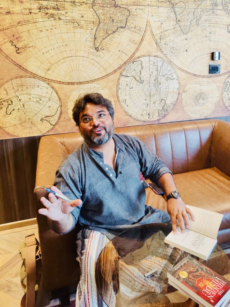 Episode 3 of Brown Sofa:
RELAY conducted another successful session where <a href="/harmeetgrover_/">Harmeet Grover</a>  was in conversation with <a href="/AuthorAkshat/">Akshat Gupta</a> 
Akshat is the author of bestseller trilogy “The Hidden Hindu”
Thank you <a href="/PenguinIndia/">Penguin India</a> for organizing this. 
Thank you #AnandPrakash.
.
#relay