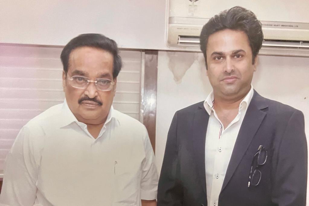 Ahmed Patel’s son Faisal meets Gujarat BJP chief CR Patil
