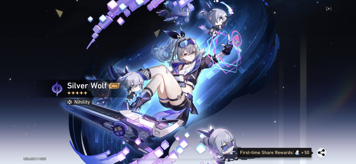 Hitting a 5-star on my first 10-pull feels amazing!!! 😍 Welcome home Silver Wolf! Now to start saving for the next 🙈

#honkaistarrail #StarRail #warp #SilverWolf #lucky #gamer #gaming #MobileGame #gatcha #gamergirl #twitchtv #waifu #GottaCatchEmAll #nihility #quantum #MobileApp