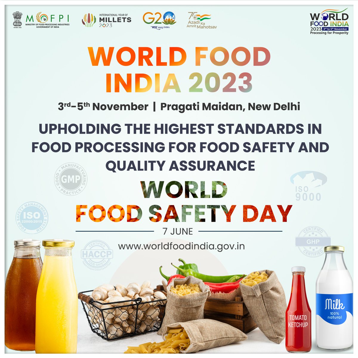 On June 7th, World Food Safety Day, we want to highlight the importance of stringent food safety standards in the food processing sector. WFI 2023 hopes to cultivate a culture of food safety amongst all stakeholders in the industry. We firmly believe that #FoodStandardsSaveLives!…