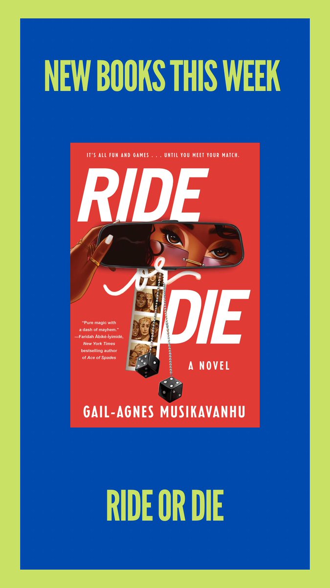 #newbooktuesday Ride or Die by @GailAgnesM (@soho_press)