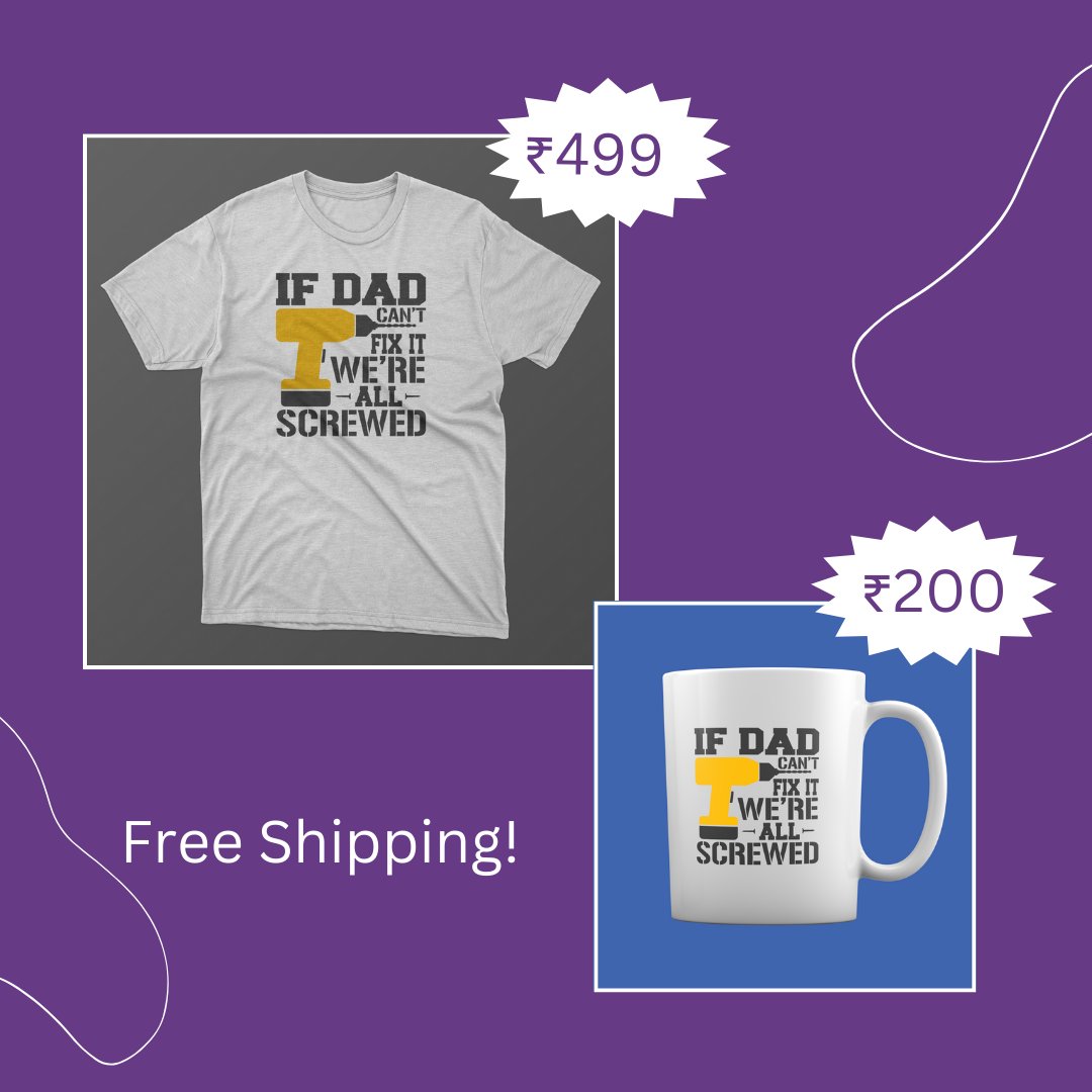PurplCloudStore's tweet photo. Dad, the real superhero in our lives, deserves something special this Father's Day!
DM us to place your order or let us know if you would like something more personalised on your product!
#FathersDay2023 #FreeShipping #GiftsForDad #MakeHimSmile #DadsAreHeroes #CustomPrintsForDad https://t.co/ph7cvF7Zyv