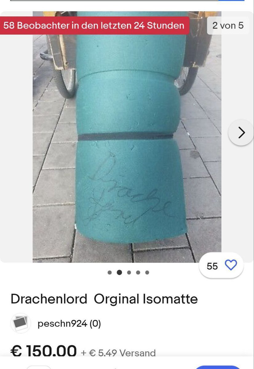 Rainers Isomatte gibts jetzt also für 300€ auf Ebay. Eure Meinung dazu? #drachenlord