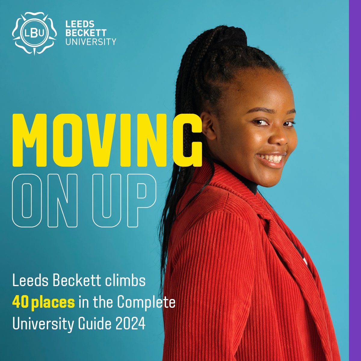 Leeds beckett on twitter moving on up leeds beckett climbs 40 places